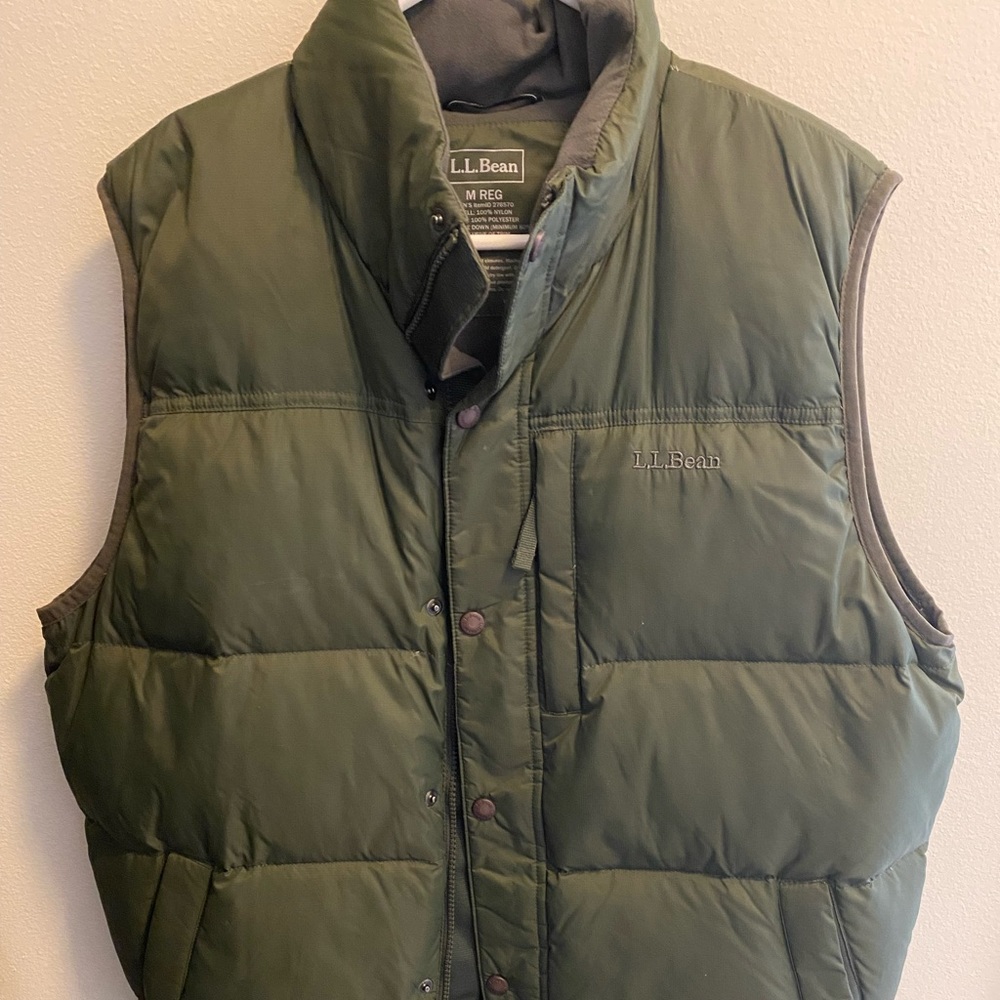 LL Bean down puffer vest